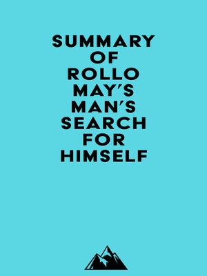 cover image of Summary of Rollo May's Man's Search for Himself